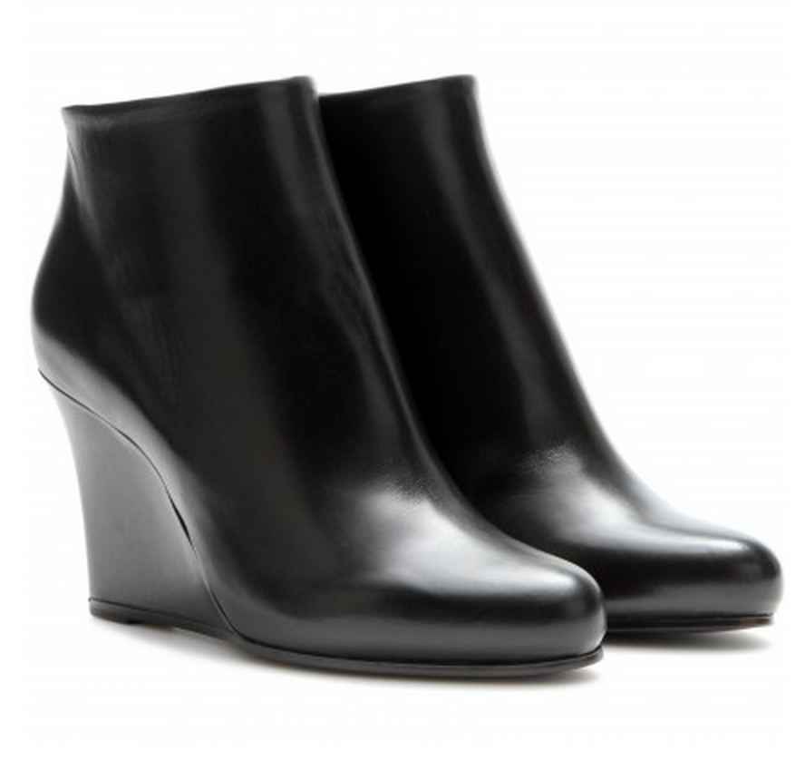 jil sander silver boots